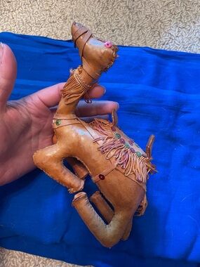 Vintage handmade leather camel Middle Eastern